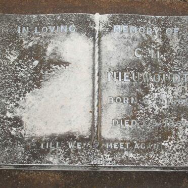 NIEUWOUDT C.M. 1880-1961