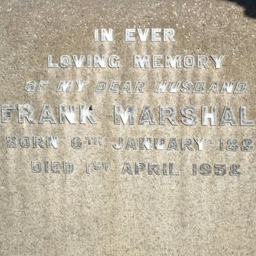 MARSHALL Frank 1886-1938