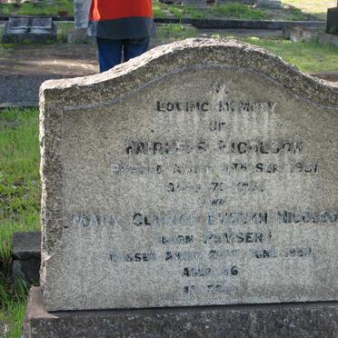 NICOLSON Fairless -1951 &amp; Mary Clarice Evelyn POYSER -1952