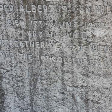 NIEKERK Jasper Albertus, van 1840-1910 