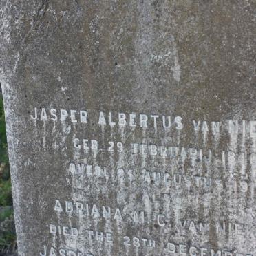 NIEKERK Jasper Albertus, van 1840-1910