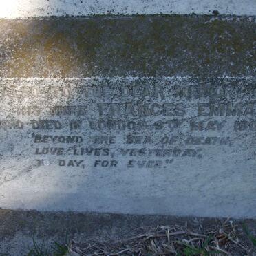 NIGHTINGALE Frances Emma -1905