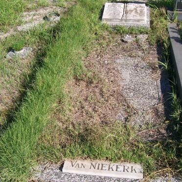 NIEKERK Johannes Gerhardus, van 1921-1983