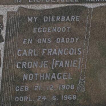 NOTHNAGEL Carl Francois Cronje 1908-1968
