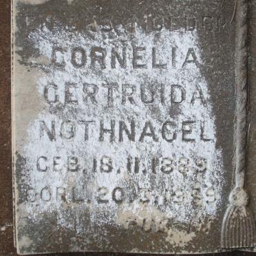 NOTHNAGEL Cornelia Gertruida 1889-1959