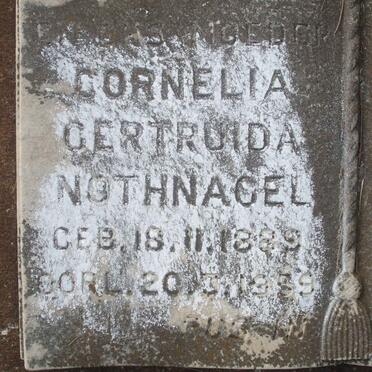 NOTHNAGEL Cornelia Gertruida 1889-1959
