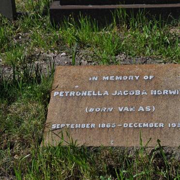 NORWITZ Petronella Jacoba nee VAN AS 1865-1952