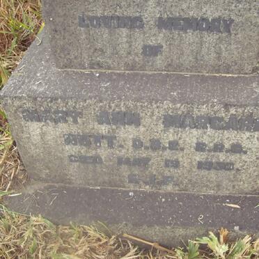 NOTT Mary Ann Margaret -1930