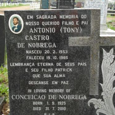 NOBREGA Antonio Castro, de 1953-1985 &amp; Conceicao 1925-2010