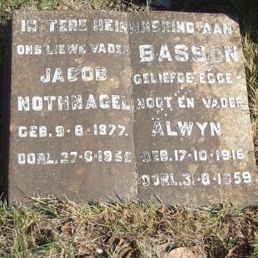 NOTHNAGEL Jacob 1877-1955 :: BASSON Alwyn 1916-1959