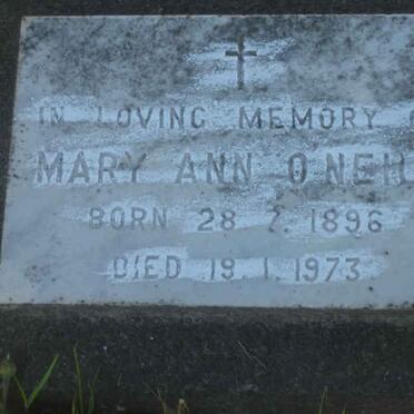 O'NEILL Mary Ann 1896-1973