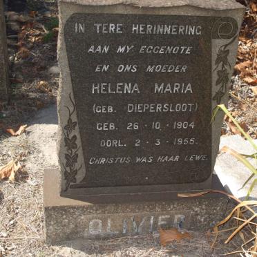 OLIVIER Helena Maria nee DIEPERSLOOT 1904-1955