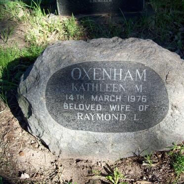 OXENHAM Kathleen M. -1976