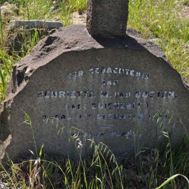 OOSTEN Henrietta M., van nee GUICHERIT -1923