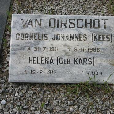 OIRSCHOT Cornelis Johannes, van 1911-1986 &amp; Helen KARS 1917-2004