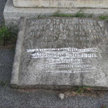 O'FARRELL Augustus Joseph -1958 &amp; Mary Louisa -1952