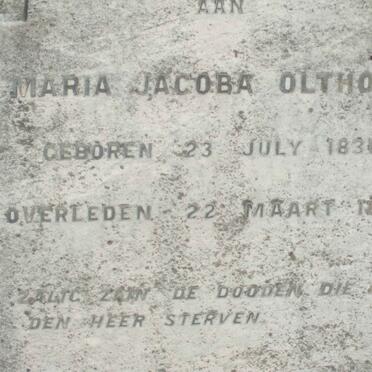 OLTHOFF Maria Jacoba 1831-1899