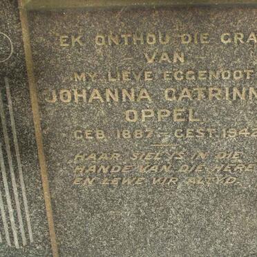 OPPEL Johanna Catrinna 1887-1942