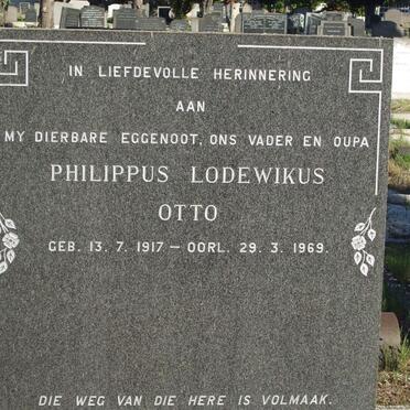 OTTO Philippus Lodewikus 1917-1969