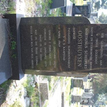 OOSTHUYSEN Marthinus Scheepers 1917-1975
