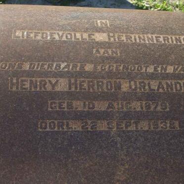 ORLANDINI Henry Herron 1879-1938