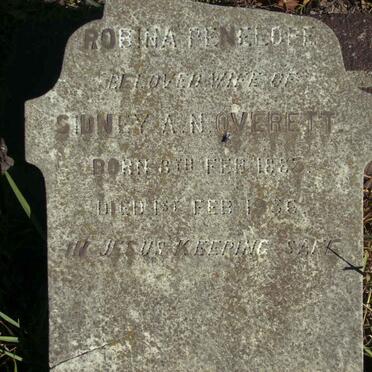 OVERETT Robina Penelope 1885-1936