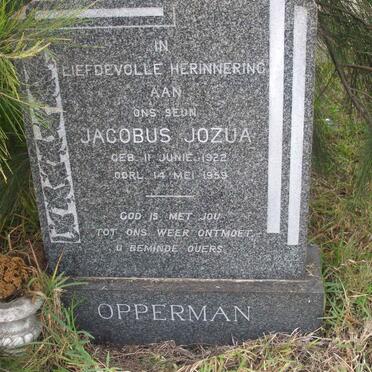 OPPERMAN Jacobus Jozua 1922-1959