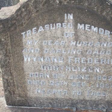 OOSTHUIZEN Wynand Frederik 1892-1954