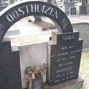 OOSTHUIZEN Benjamin Bickerstet 1922-1970
