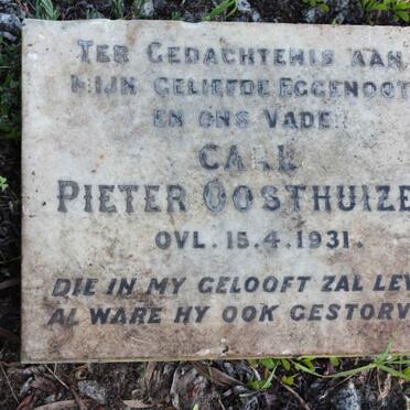 OOSTHUIZEN Carl Pieter -1931