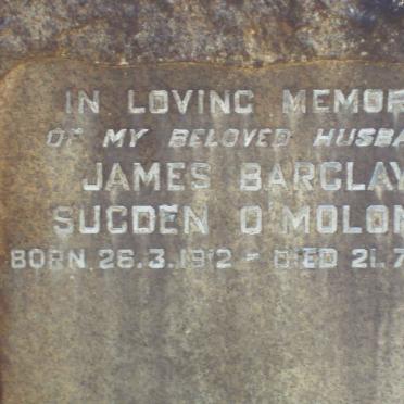 O’MOLONY James Barclay Sugden 1912-1958