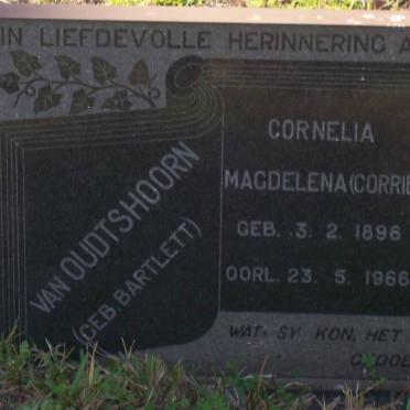 OUDTSHOORN Cornelia Magdalena, van nee BARTLETT 1896-1966