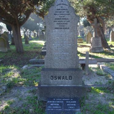 OSWALD John -1935 &amp; Christina -1913 :: OSWALD John -1915 :: OSWALD George -1918 :: OSWALD Ruth -1928