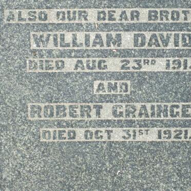 OLIVER Robert Grainger -1921