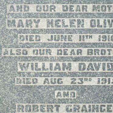 OLIVER Mary Helen -1910 :: OLIVER William David -1915