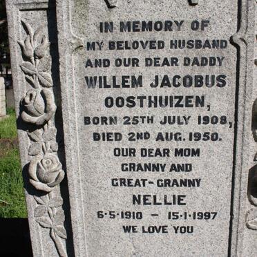 OOSTHUIZEN Willem Jacobus 1908-1950 &amp; Nellie 1910-1997