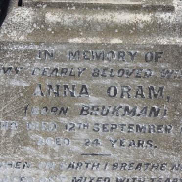 ORAM Anna nee BRUKMAN -1915 
