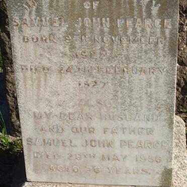 PEARCE Samuel John --1956 :: PEARCE Samuel John 1923-1927