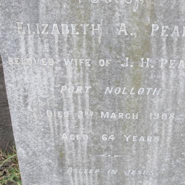 PEARCE Elizabeth A. -1908