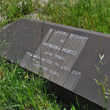 PENTZ Johanna nee HUGO -1937