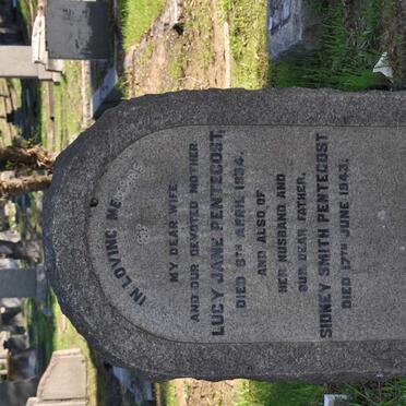 PENTECOST Sidney Smith -1943 &amp; Lucy Jane -1934