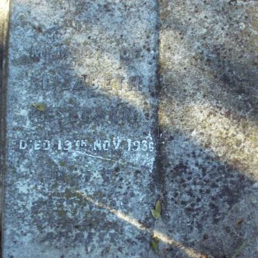 PETERSEN Elizabeth  -1936