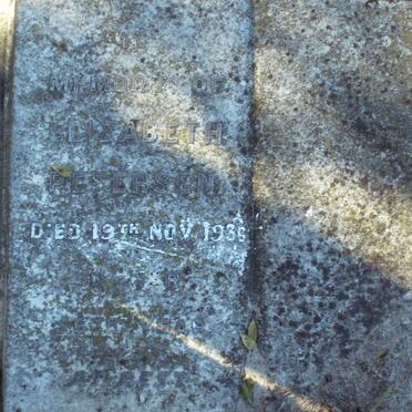 PETERSEN Elizabeth  -1936