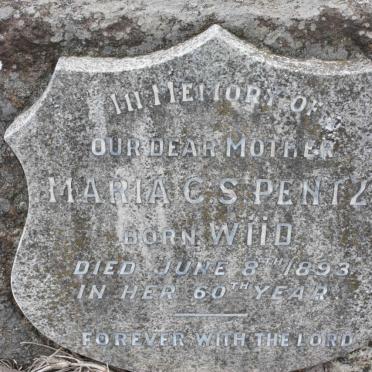 PENTZ Maria C.S. nee WIID -1893