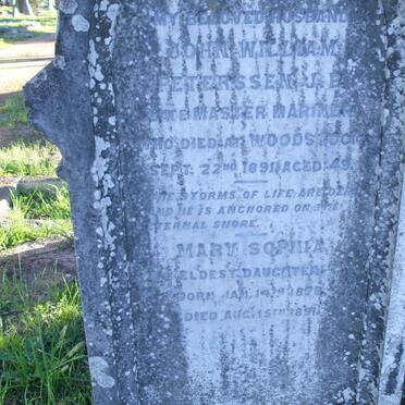 PETERSSEN John William -1891 :: PETERSSEN Maria Sophia 1878-1891