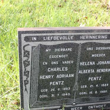 PENTZ Charles Henry Adriaan 1883-1949 &amp; Helena Johanna Alberta Hendrika 1889-1980