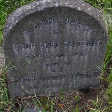 PELTERET Samuel Alfred -1948 &amp; Dinah Emma -1944