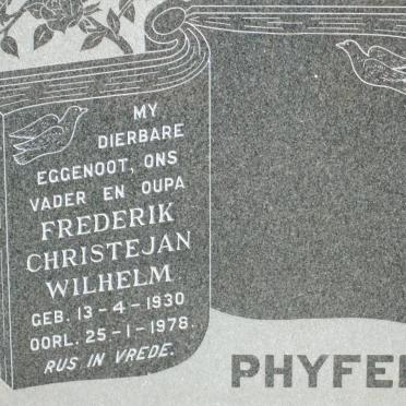 PHYFER Frederik Christejan Wilhelm 1930-1978