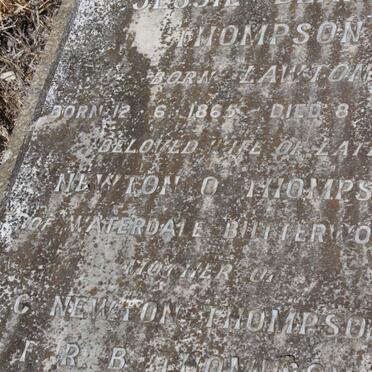 THOMPSON Jessie Blanche nee LAWTON 1865-1950