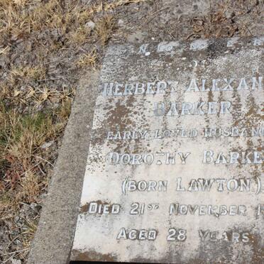 BARKER Herbert Alexander -1917